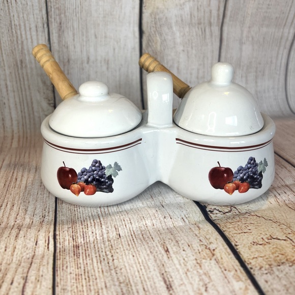 Houston harvest Kitchen Vintage Houston Harvest Ceramic Jam And Jelly Jar Poshmark